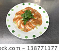 鮭魚、蕪菁、飛魚籽薄片 138771177