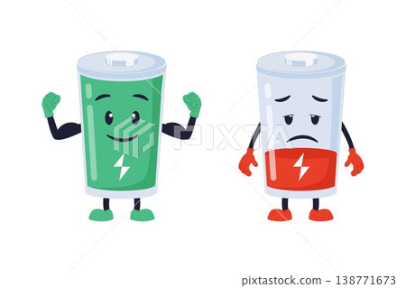 Full and Low Battery Character Comparison 138771673