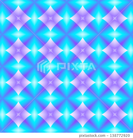 藍色和紫色閃亮鑽石幾何漸變無縫背景 138772920