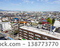 View of the northern Osaka area from Amagasaki City - a suburb of a major city (photographed in April 2026) 138773770