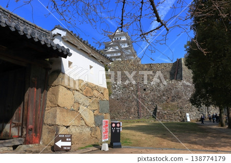 Scene from the grounds of Himeji Castle in Himeji City of Hyogo Prefecture in Japan 138774179
