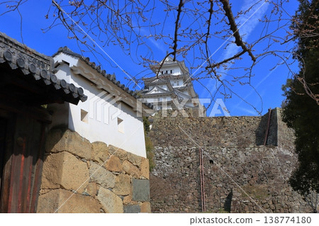 Scene from the grounds of Himeji Castle in Himeji City of Hyogo Prefecture in Japan 138774180