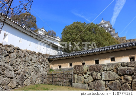 Scene from the grounds of Himeji Castle in Himeji City of Hyogo Prefecture in Japan 138774181