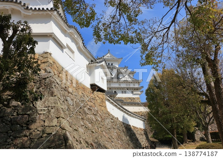 Scene from the grounds of Himeji Castle in Himeji City of Hyogo Prefecture in Japan Scene from the grounds of Himeji Castle in Himeji City of Hyogo Prefecture in Japan 138774187