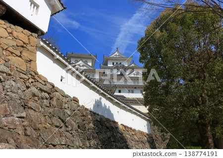 Scene from the grounds of Himeji Castle in Himeji City of Hyogo Prefecture in Japan 138774191