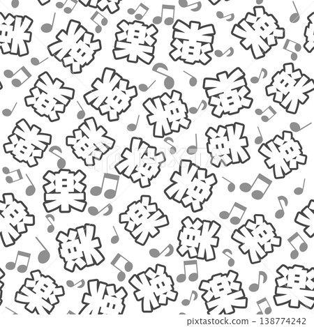 Black seamless pattern 138774242