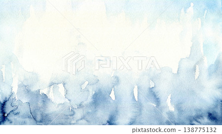 淺藍色水彩抽象背景紋理 138775132