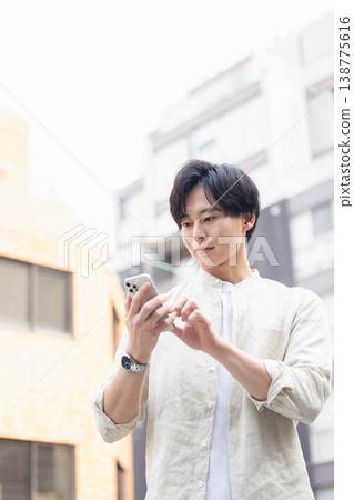Men with smartphones 138775616
