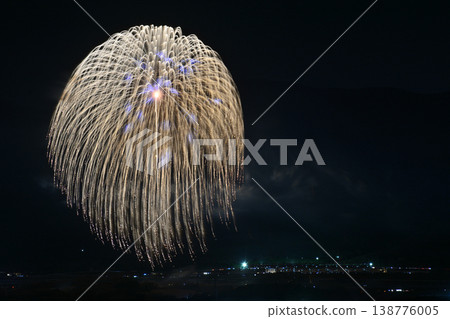 Scenery with fireworks 138776005