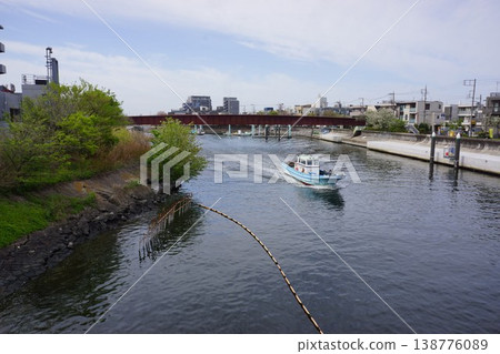 東京大田區羽田區天口橋週邊景色 東京大田區羽田區天口橋週邊景色 138776089