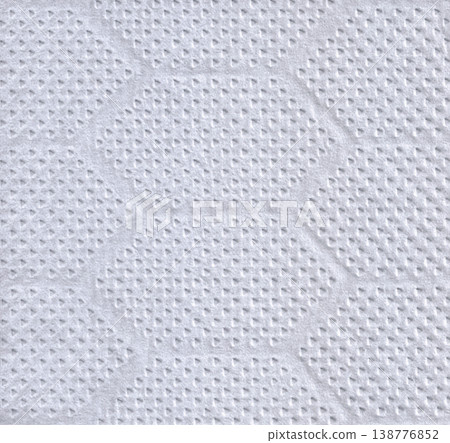 [Ultra-high resolution scan] Texture and dot pattern of embossed white kitchen paper (1200dpi) 138776852