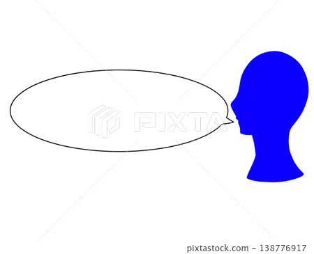 側視圖,對話氣泡 側視圖,對話氣泡 138776917