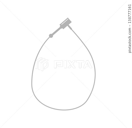 Illustration of the plastic fasteners found on product tags, etc. Illustration of the plastic fasteners found on product tags, etc. 138777161