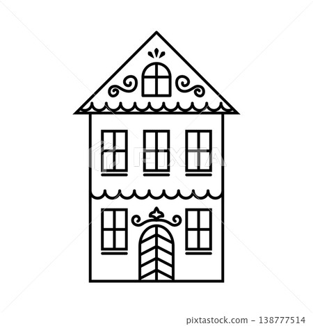Sketch of a house 138777514