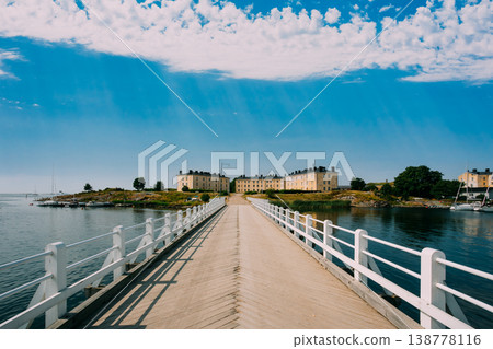 Bridge Connecting Islands in Suomenlinna Under Sweeping Clouds Bridge Connecting Islands in Suomenlinna Under Sweeping Clouds 138778116