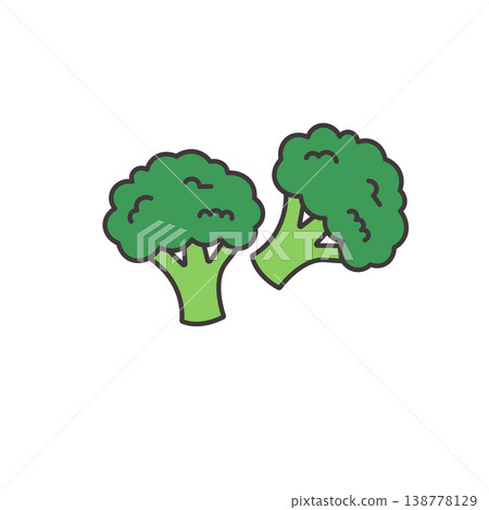 Broccoli illustration, food, vegetable, bento box, side dish illustration, simple, material, bento material Broccoli illustration, food, vegetable, bento box, side dish illustration, simple, material, bento material 138778129