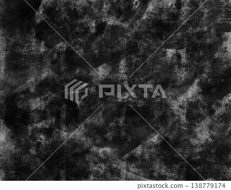 Rough brushstroke background material (black) 138779174