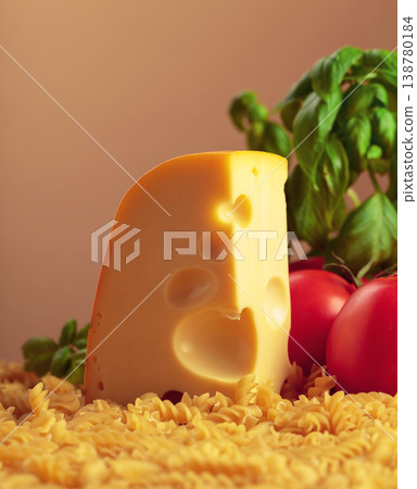 Ingredients for preparing traditional Italian pasta with cheese. Ingredients for preparing traditional Italian pasta with cheese. 138780184