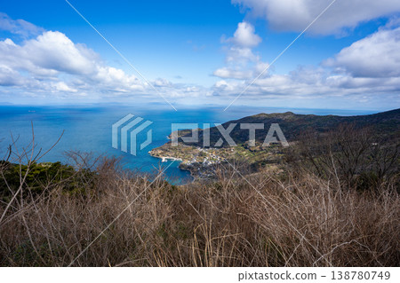 View of Ooe Fishing Port from Seto Kaze no Oka Park 138780749