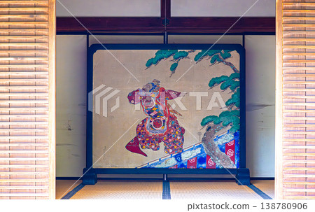 The main entrance screen of Honen-in Temple in Kyoto The main entrance screen of Honen-in Temple in Kyoto 138780906