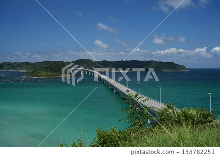 Kakushima Ohashi extending to the sea 138782251
