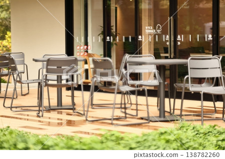 Table with open terrace Table with open terrace 138782260