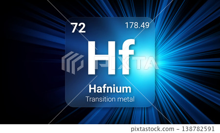 Hafnium (Hf) (072) Transition Metal, Glass Morphism Element Futuristic Neon Light Glow Background Periodic Table, Chemical Symbol, Name, Atomic Mass, Atomic Number, Vector Illustration Hafnium (Hf) (072) Transition Metal, Glass Morphism Element Futuristic Neon Light Glow Background Periodic Table, Chemical Symbol, Name, Atomic Mass, Atomic Number, Vector Illustration 138782591
