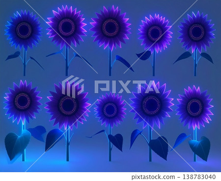 向日葵背景材料 138783040