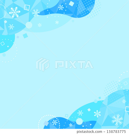 Ice and light blue pop abstract background 1_square 138783775