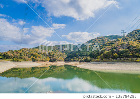 愛知縣新城市大原水庫景色 愛知縣新城市大原水庫景色 138784285
