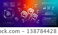 digital activism and social movement concept featuring raised fists on technological interface online protest community power advocacy and collective action in internet and global social change 138784428