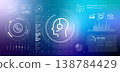 customer support and communication concept head with headset contact icons on digital dashboard with data visualization for call center performance monitoring and telemarketing 138784429