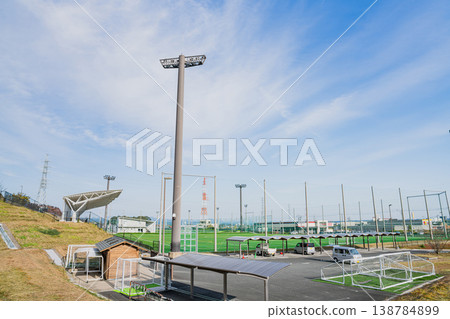 A view of Hamakita Hiraguchi Soccer Field in Hamamatsu City (Shizuoka Prefecture) A view of Hamakita Hiraguchi Soccer Field in Hamamatsu City (Shizuoka Prefecture) 138784899
