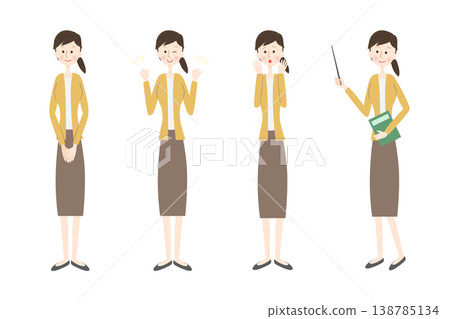 女老師姿勢套 138785134