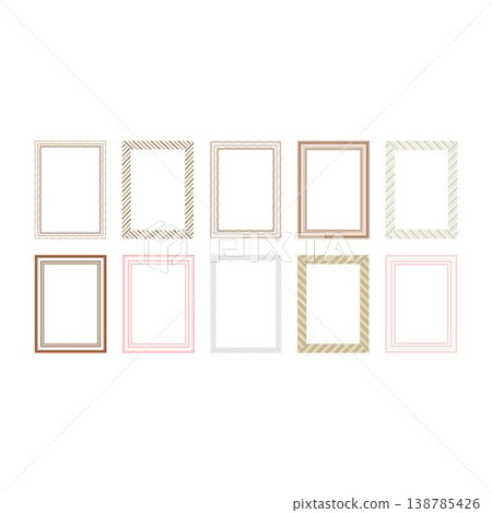 Decorative Frame Border Dataset Textured, Striped, Layered Rectangle Frames Collection Decorative Frame Border Dataset Textured, Striped, Layered Rectangle Frames Collection 138785426