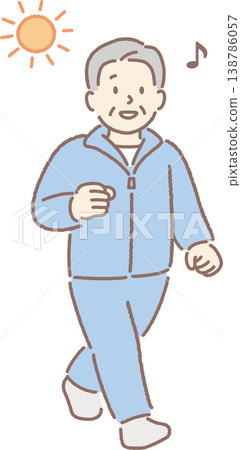 散步的老人們 散步的老人們 138786057