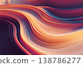 Vibrant Wave Patterns Creating a Mesmerizing Digital Backdrop for Social Media Generative AI 138786277