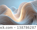 Stylized Waves Dancing Softly as They Embody the Essence of Wind Noise Generative AI 138786287