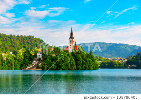 Lake Bled, Slovenia in spring Lake Bled, Slovenia in spring 138786403