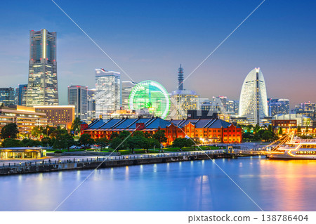 橫濱灣區夏日夜景 138786404