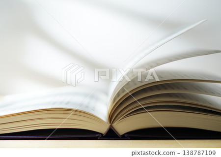 Opening a book (image) Opening a book (image) 138787109