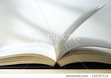 Opening a book (image) Opening a book (image) 138787114
