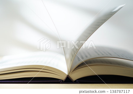 Opening a book (image) Opening a book (image) 138787117