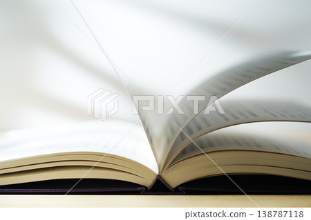 Opening a book (image) 138787118