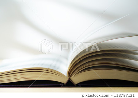 Opening a book (image) Opening a book (image) 138787121