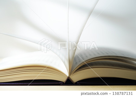 Opening a book (image) Opening a book (image) 138787131