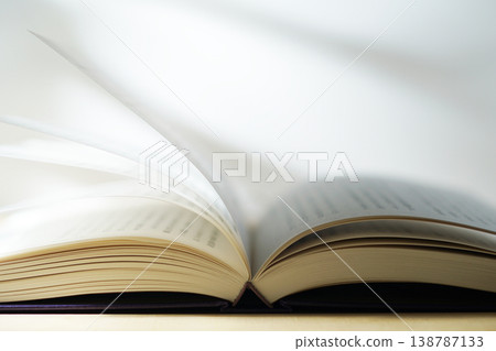 Opening a book (image) Opening a book (image) 138787133