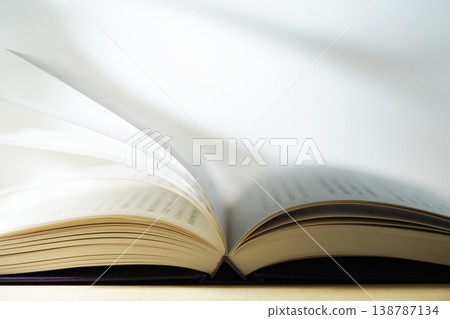 Opening a book (image) Opening a book (image) 138787134