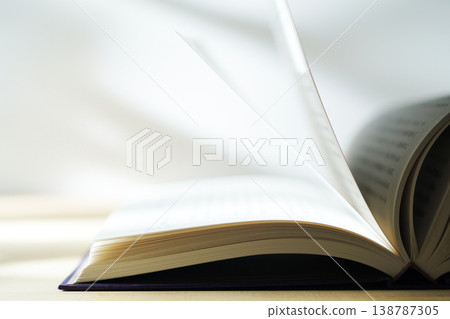 Opening a book (image) Opening a book (image) 138787305