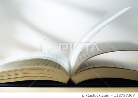 Opening a book (image) Opening a book (image) 138787307